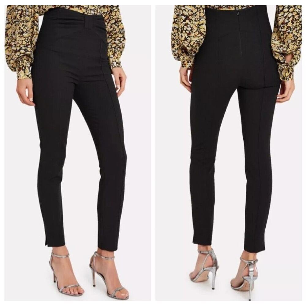 Veronica Beard Ferdinand Bow Accented Skinny Pants Trousers Black Women’s Size 0